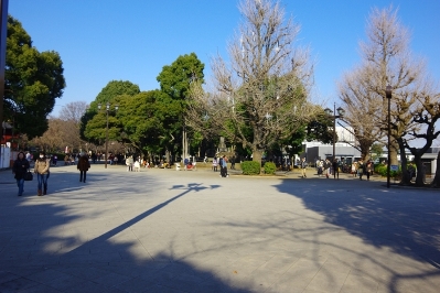 上野にある上野公園の園内の風景と写真